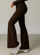 FlowRise - Ruched Waist Legging - Coffee Black - VECTOR SPORTSWEAR